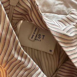 just female cream striped top